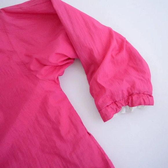 Vintage Dani Colby Pink or White Reversible Button Up Lightweight Jacket 1X - Picture 15 of 16